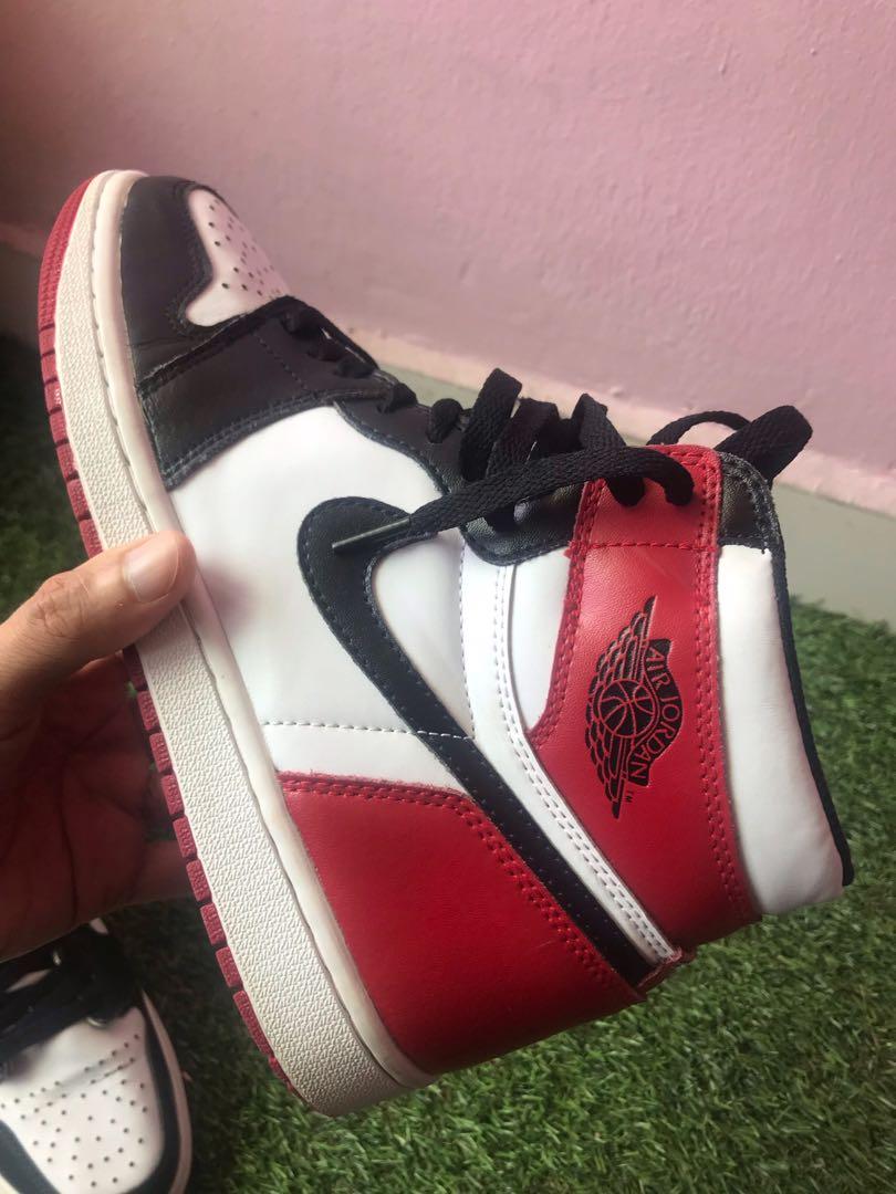 aj1 retro high og black white