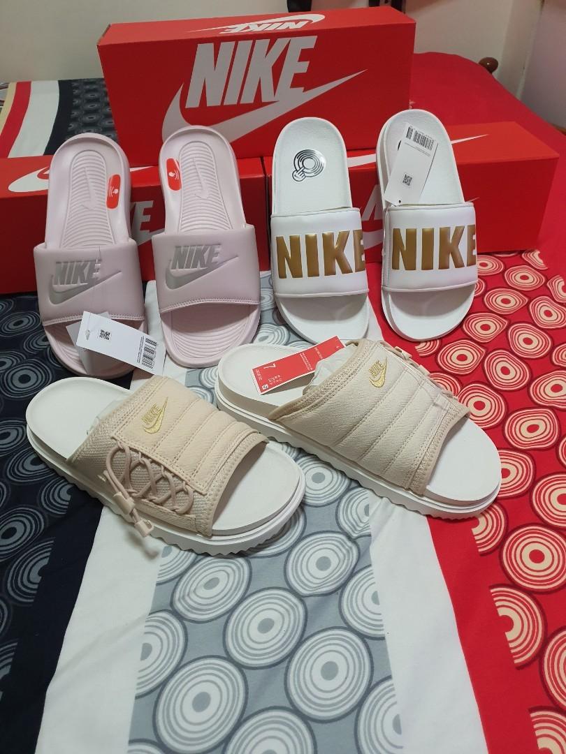 Nike 2 strap slippers hotsell