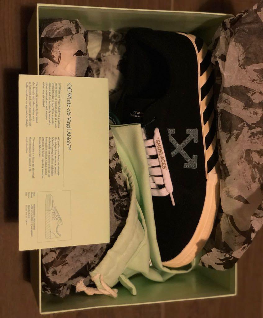 Off White Vulc Low Black Light Blue Arrow Limited Edition