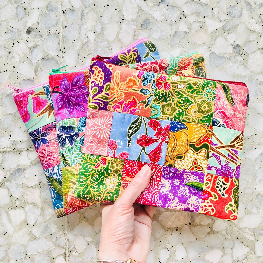 Patchwork - The Everyday Batik Pouch Handmade in Singapore, Women's ...