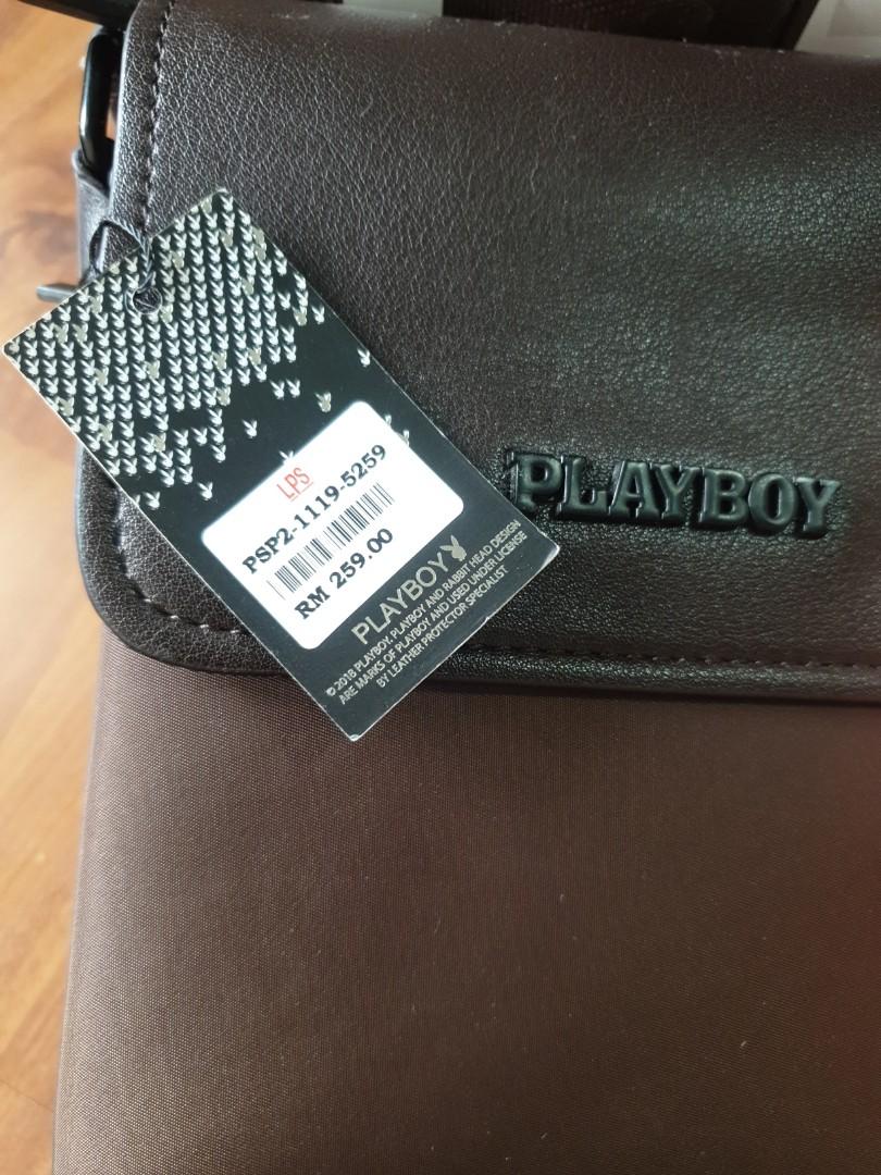 PlayBoy Leather Sling Bag, Men's Fashion, Bags, Sling Bags on