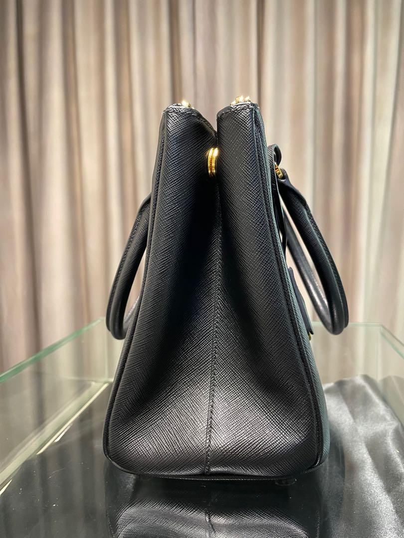 Black Prada Galleria Saffiano Leather Mini-bag