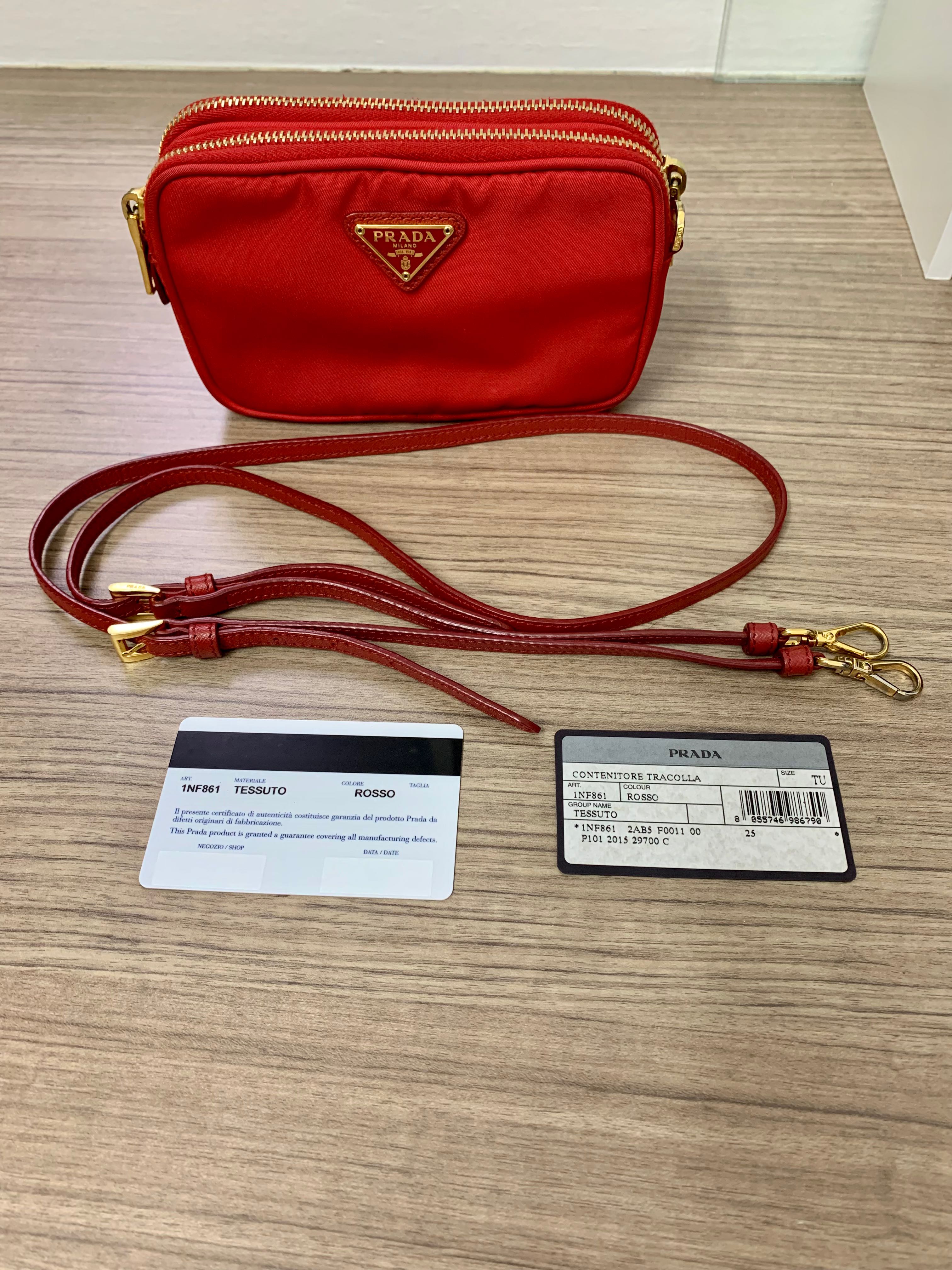 Prada Tessuto small crossbody bag, Luxury, Bags & Wallets on Carousell