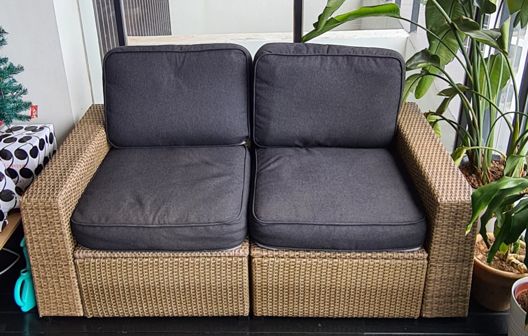 Solleron Ikea Outdoor Couch with storage, Furniture & Home Living