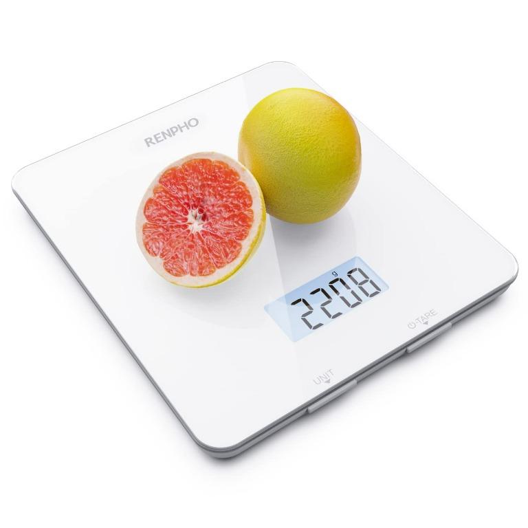  RENPHO Food Scale, Kitchen Scale for Food Ounces and Grams,  Smart Cooking and Coffee Scale with Timer, Nutritional Calculator for Keto,  Macro, and Calorie with Smartphone App, White  Review Analysis