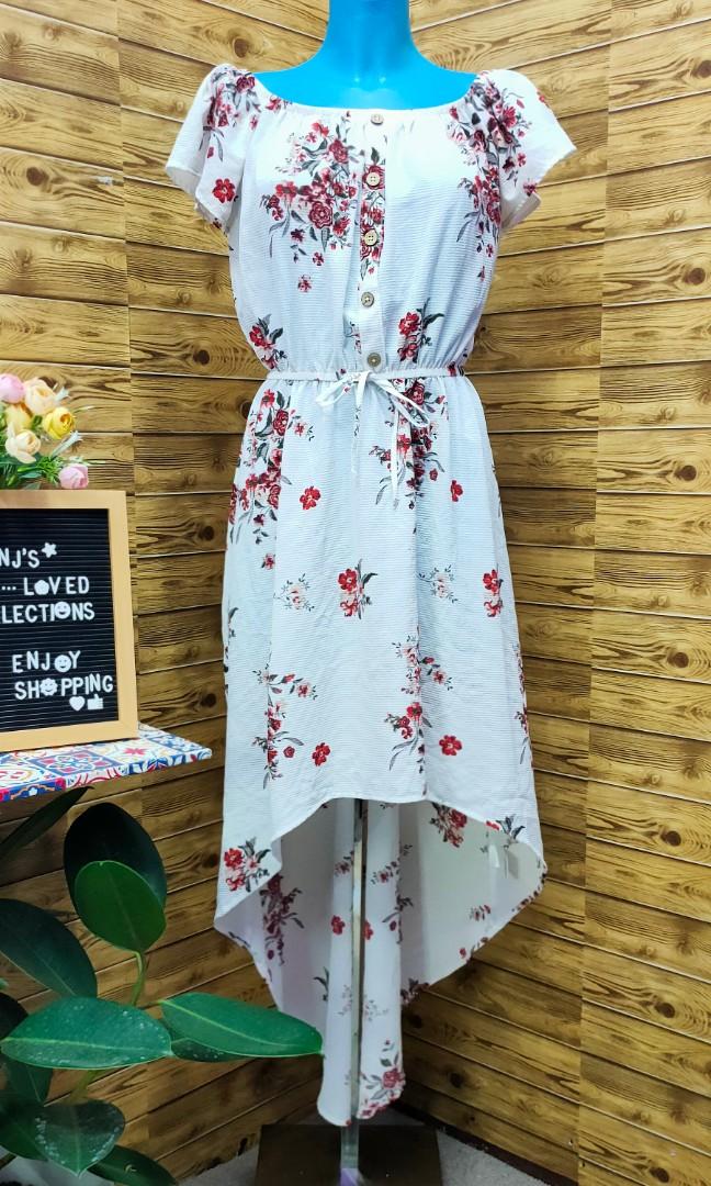 Riley James White Floral Dress Nwot Women S Fashion Dresses Sets Dresses On Carousell