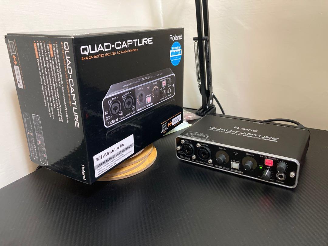 Roland QUAD-CAPTURE UA-55 錄音介面(有盒的）, 興趣及遊戲, 音樂