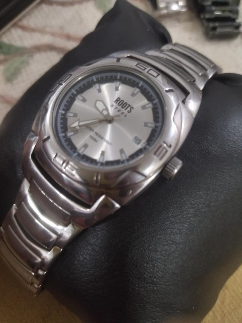Roots steel watch sale