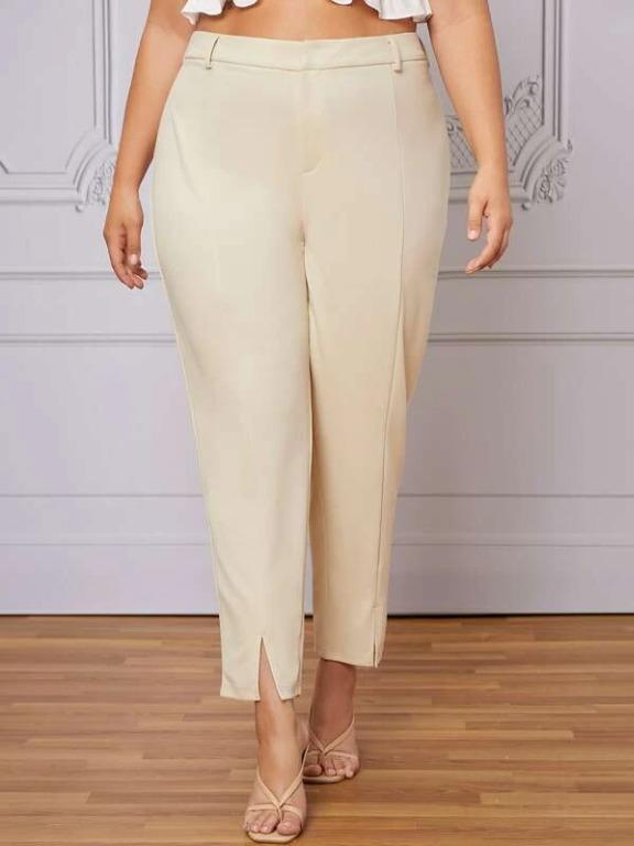 Slit hem pants - Women