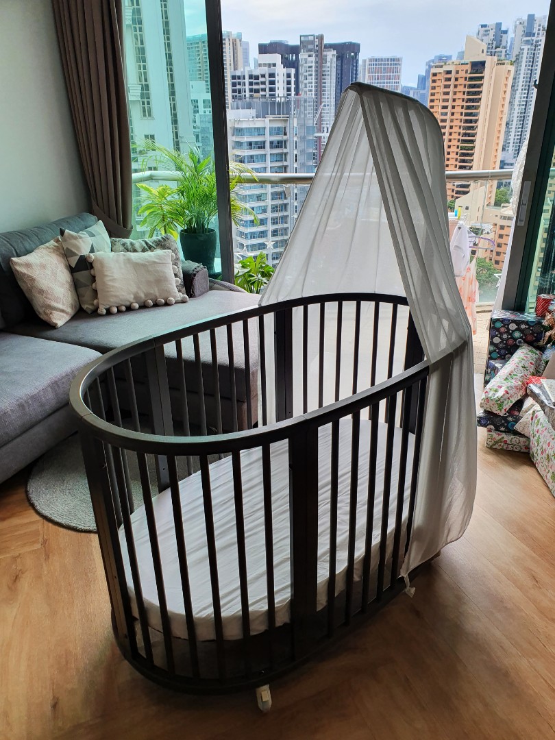 Stokke Sleepi Mini + Extension to Cot, Babies & Kids, Baby Nursery