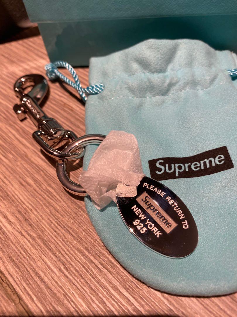 Supreme tiffany 聯名key ring 鎖匙扣超抵玩, 名牌, 飾物及配件 Supreme tiffany 聯名key ring 鎖匙扣超抵玩, 名牌, 飾物及配件