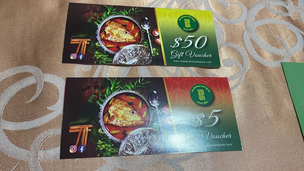 The Banana Leaf Apolo voucher, Tickets & Vouchers, Vouchers on Carousell