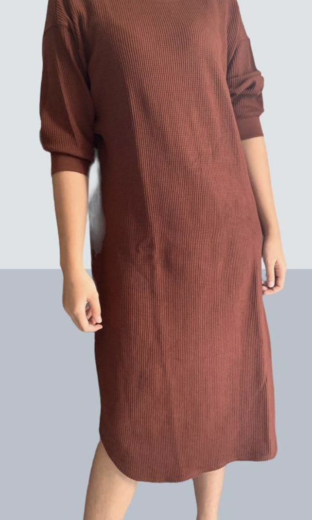 Uniqlo Waffle Dress, Women's Fashion 