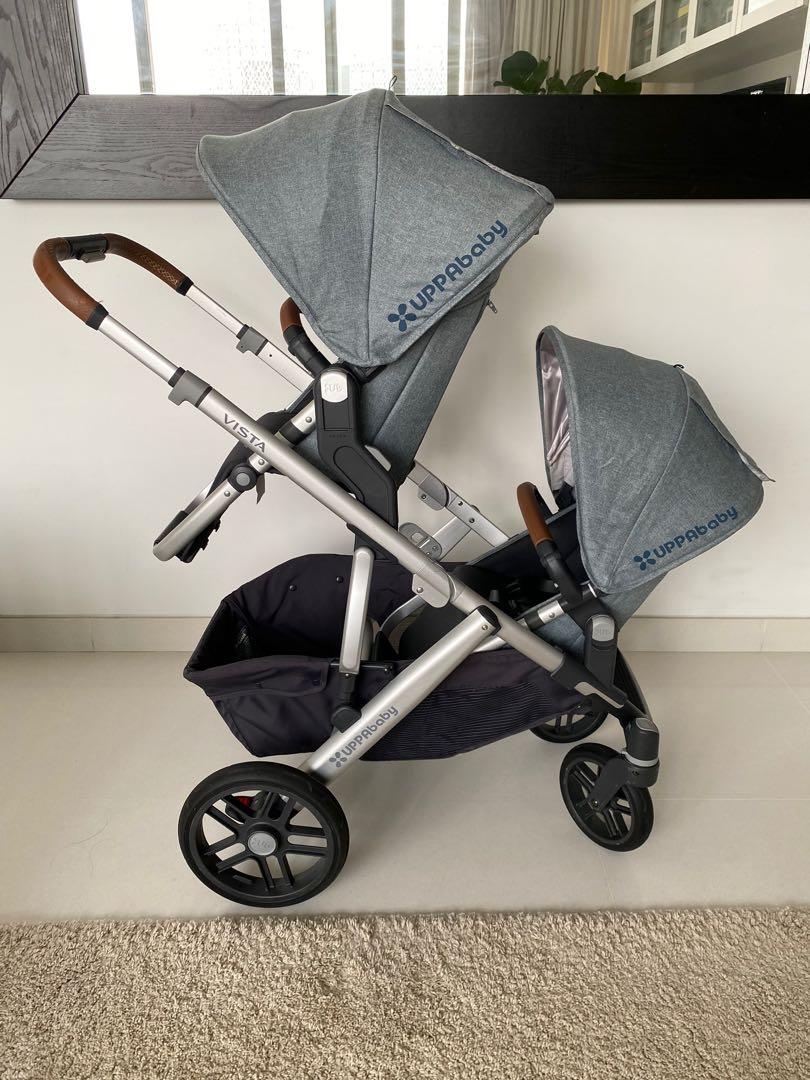 UPPABABY Vista 2018 Double stroller with Rumble seat included
