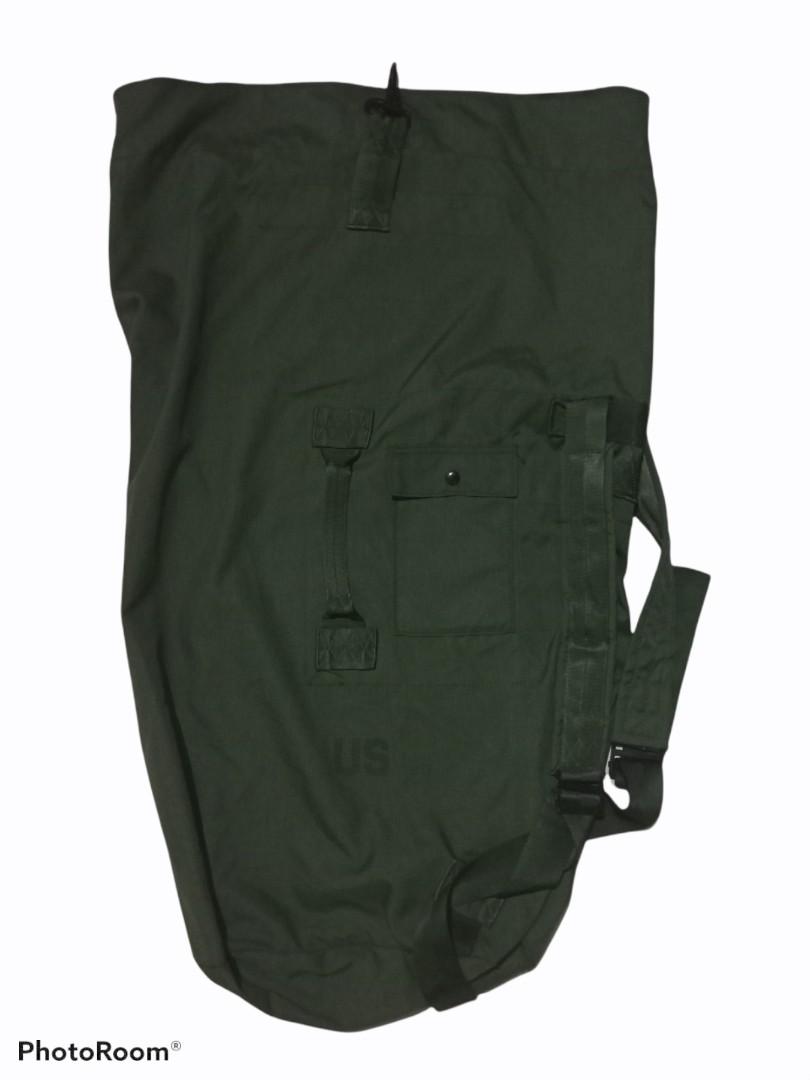 US Army Military Issue Duffle Bag Cordura Nylon 2 Carrying Straps Backpack