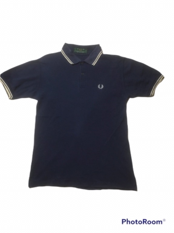Used FRED PERRY Made in England Ringer Casual Hooligan Skinhead Collar ...