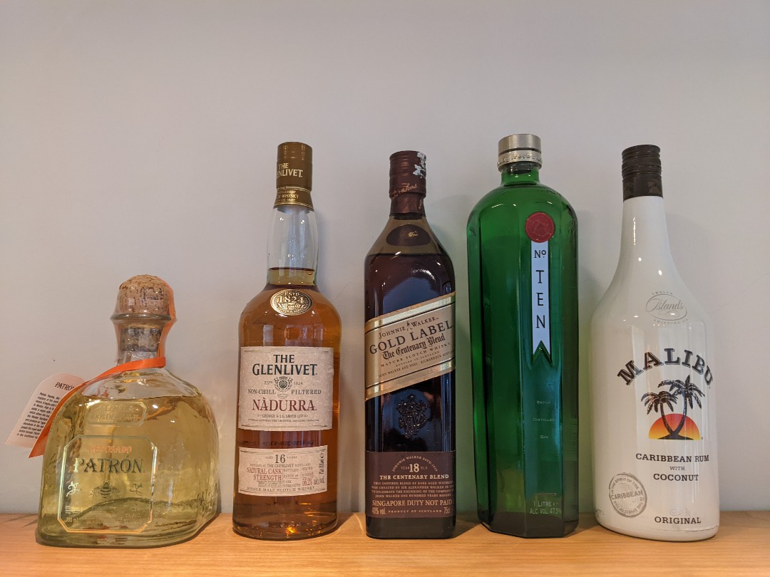 Various liquor unopened., Food & Drinks, Alcoholic Beverages on Carousell