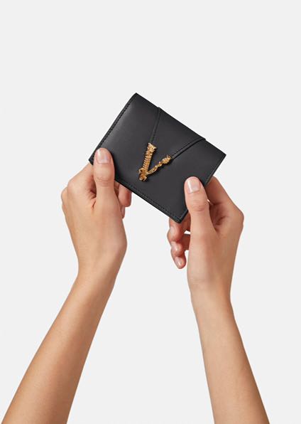 Versace Virtus Bifold Leather Wallet