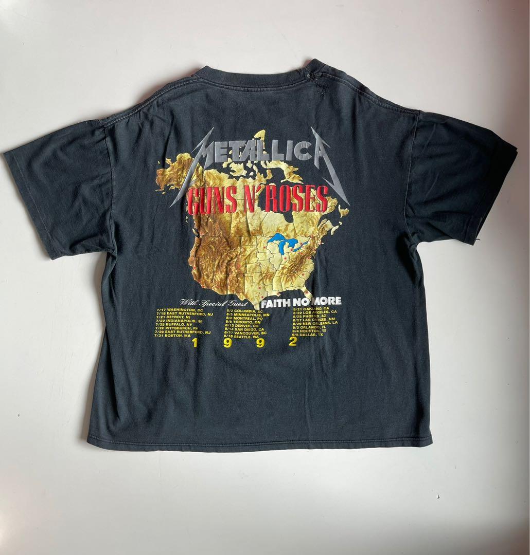 Vintage 1992 Guns n Roses x Metallica 