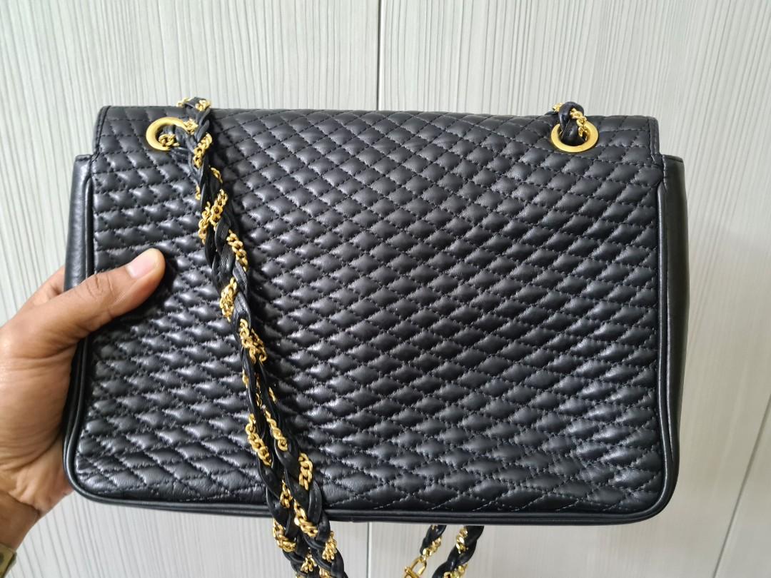 Authentic Bally Vintage Quilted Chain Bag With Charm 