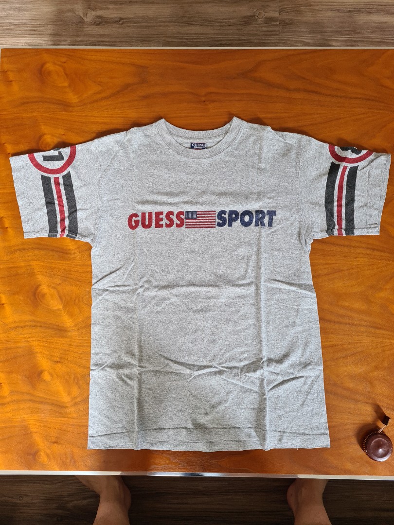 Vintage Guess Sport Tee Heather Grey 