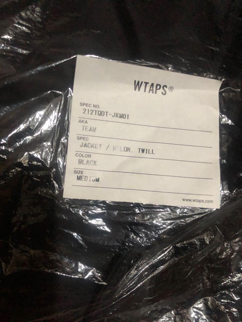 wtaps team jacket nylon twill black m, 男裝, 外套及戶外衣服- Carousell