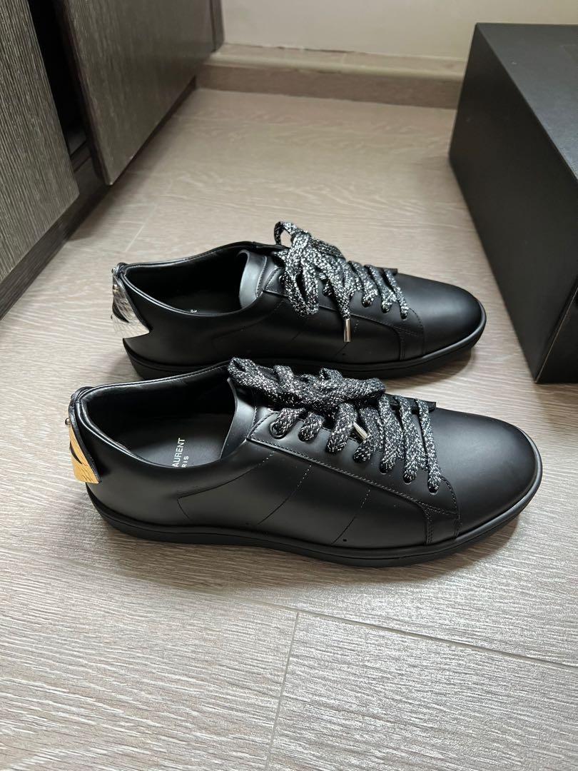 Ysl saint Laurent lip black sneakers trainers