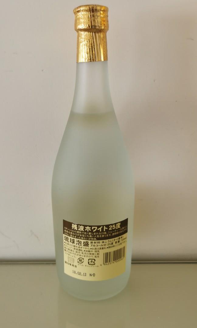 殘波ZANPA，琉球泡盛酒，720ml 酒精濃度25度，自購於日本沖繩, 嘢食