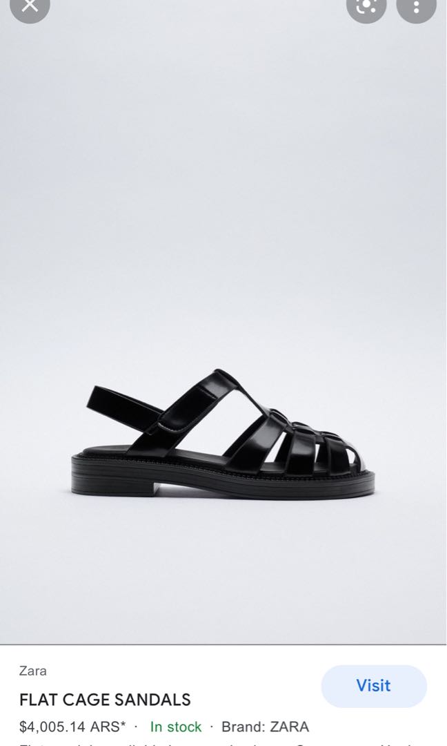 Zara new arrivals caged sandals