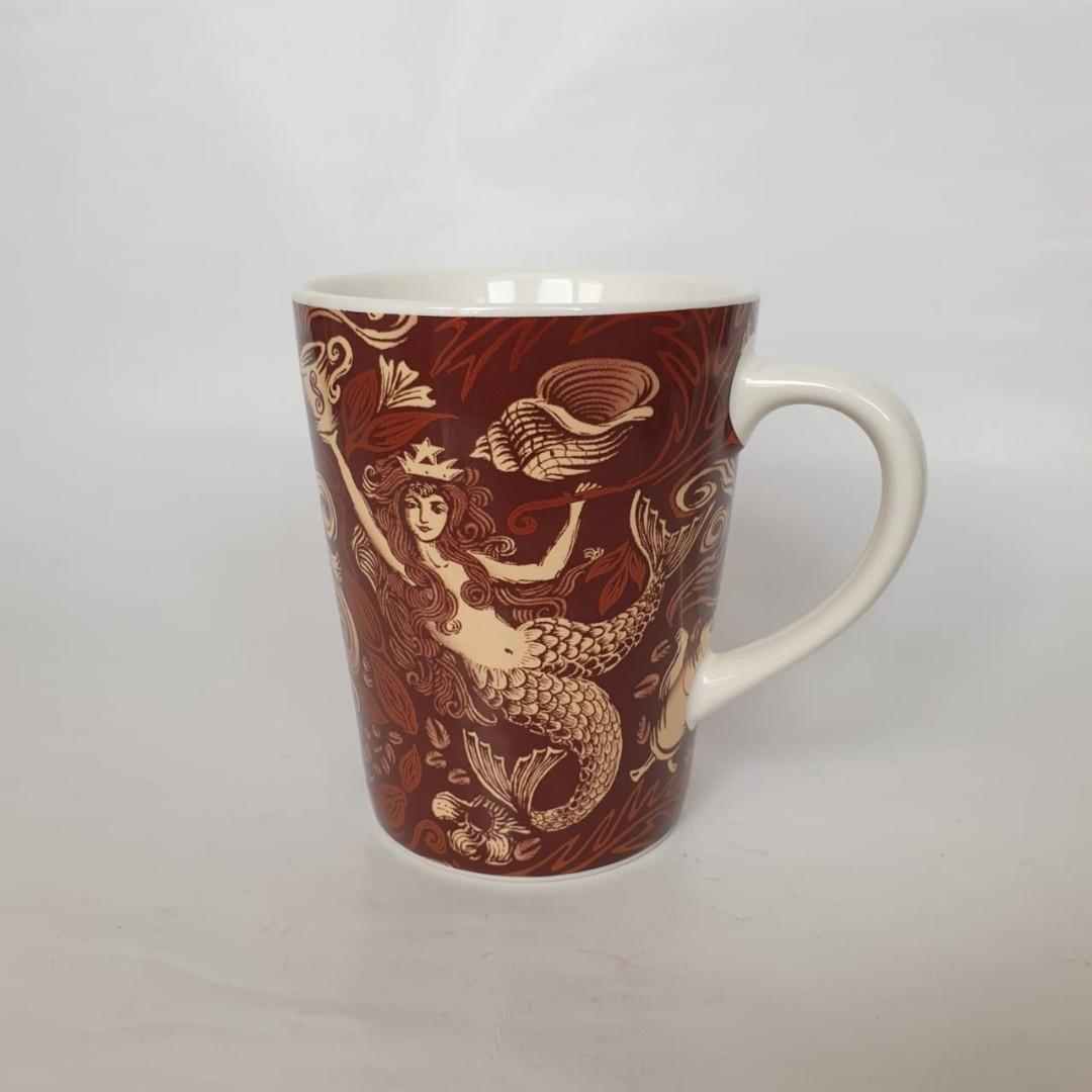 2007 Starbucks Coffee Mug Mermaid Siren Split Tail Brown Copper, Furniture  & Home Living, Home Decor, Vases & Decorative Bowls on Carousell