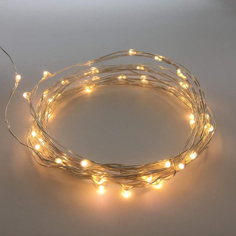 30 LEDs Battery Operated Mini LED Copper Wire String Fairy Lights 18 Packs 10ft 