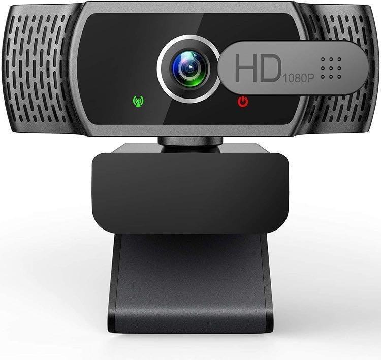 Webcam with Microphone for Desktop, 1080P HD USB Computer Cameras with  Privacy Cover&Webcam Tripod, Streaming Webcam with Flexible Rotatable Wide