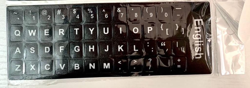 中文倉頡/ 速成＋注音輸入法字碼/ 純英文 鍵盤貼紙 Keyboard Stickers | COMPUTER, 運動產品, 運動與健身 ...