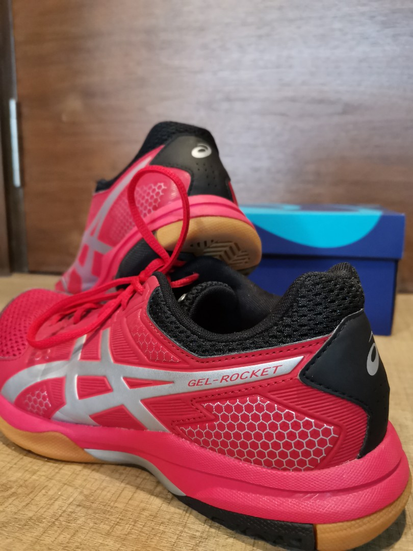Asics Badminton Shoes GEL Rocket 8 B706Y 600 Red