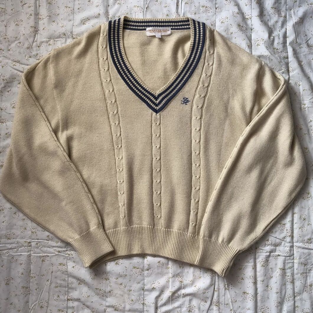 Baggy cream sweater Clearance