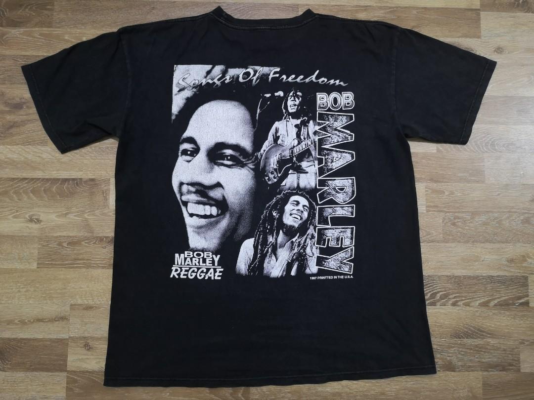 Baju Band Vintage 90's Bob Marley Raptee Bootleg T Shirt, Men's