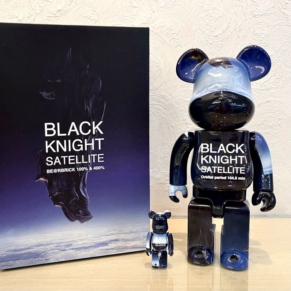 BE@RBRICK BLACK KNIGHT SATELLITE100％400％