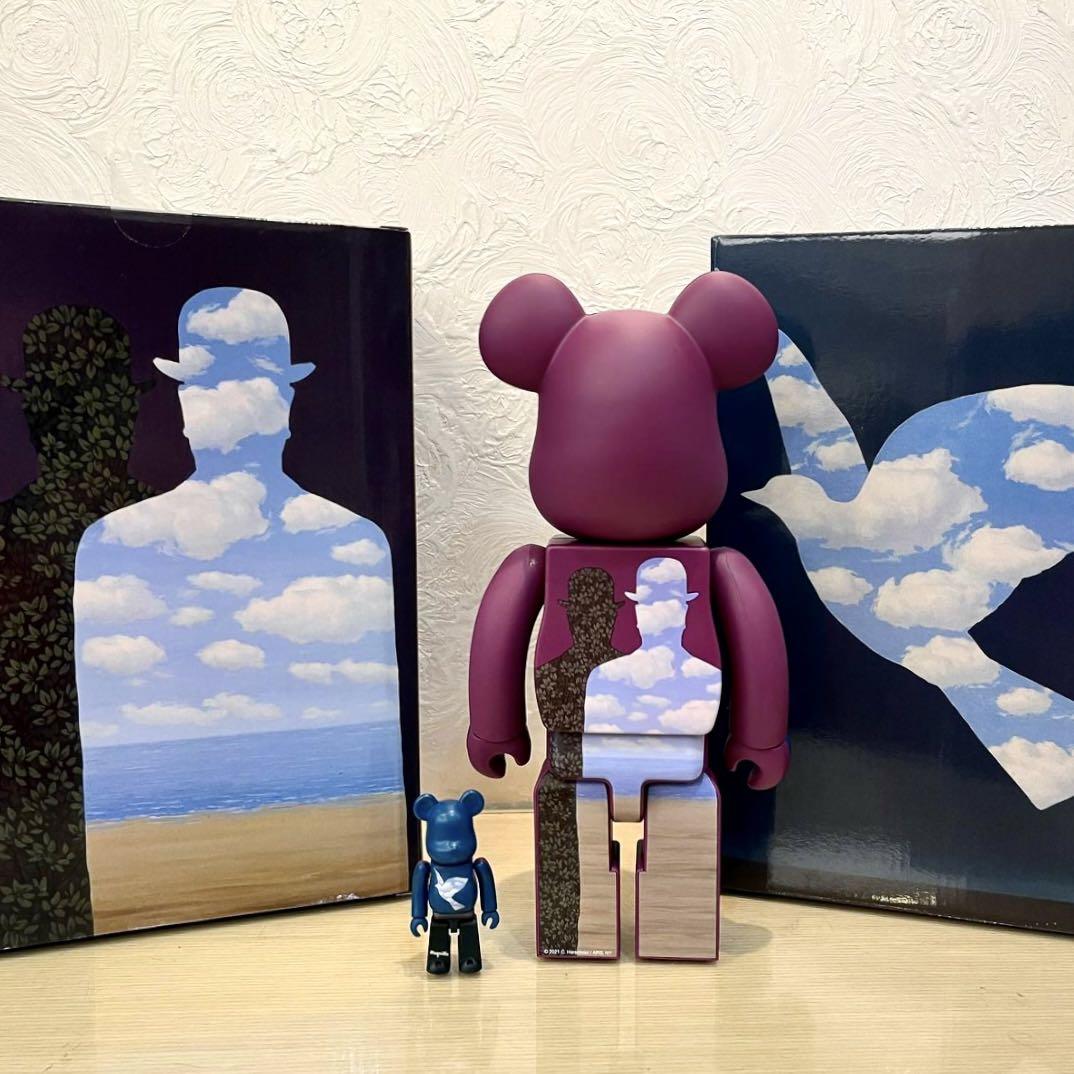 Bearbrick x Rene Magritte 100% 400%, 興趣及遊戲, 玩具& 遊戲類
