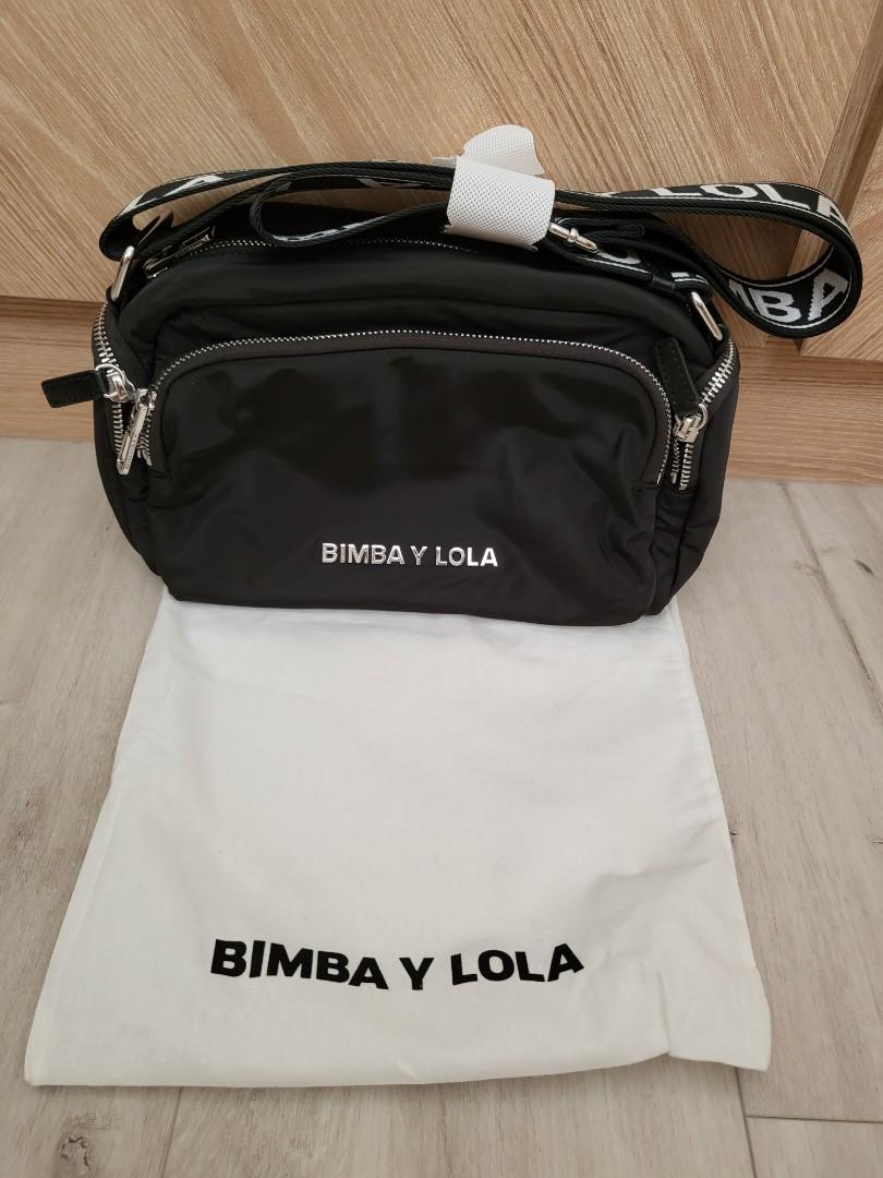Bimba Y Lola M Tan Nylon Crossbody Bag