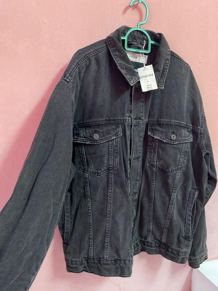 Topman distressed shop denim jacket