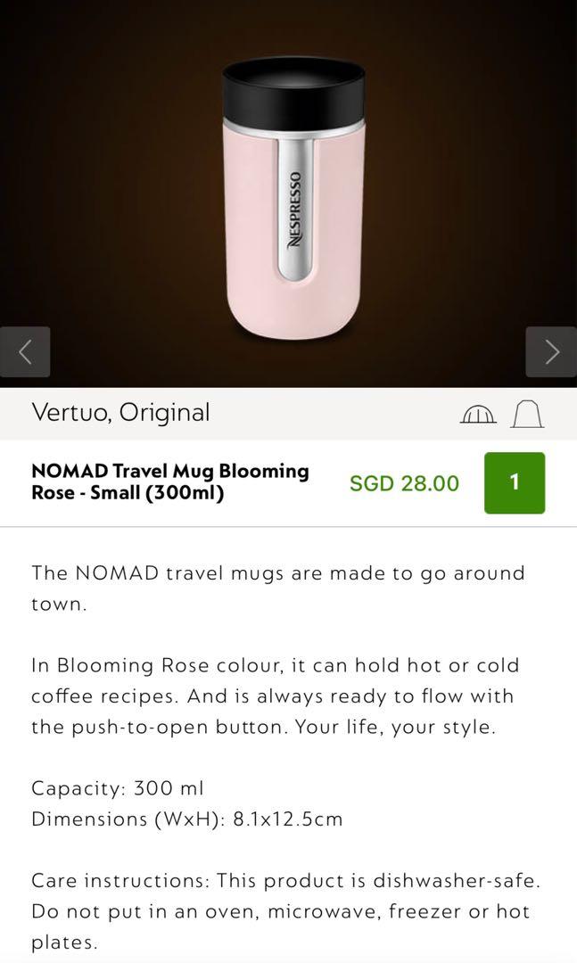 Nomad Travel Mug Small, Blooming Rose
