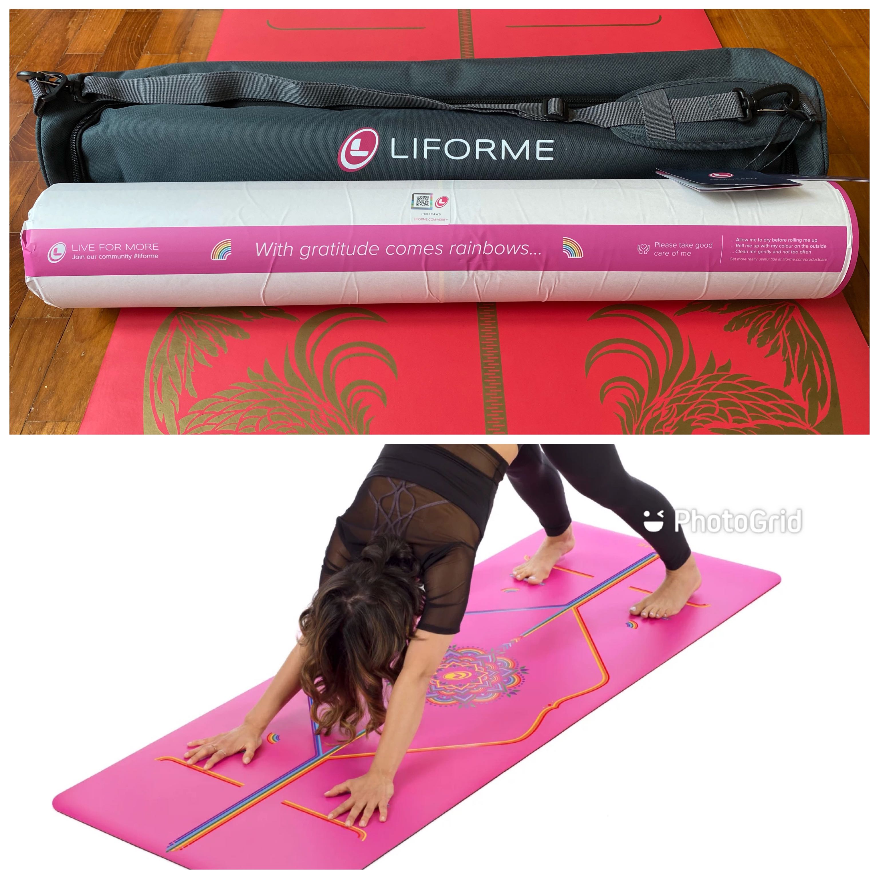 BNIB - Liforme Rainbow Grateful Pink Yoga Mat, Sports Equipment, Exercise &  Fitness, Exercise Mats on Carousell