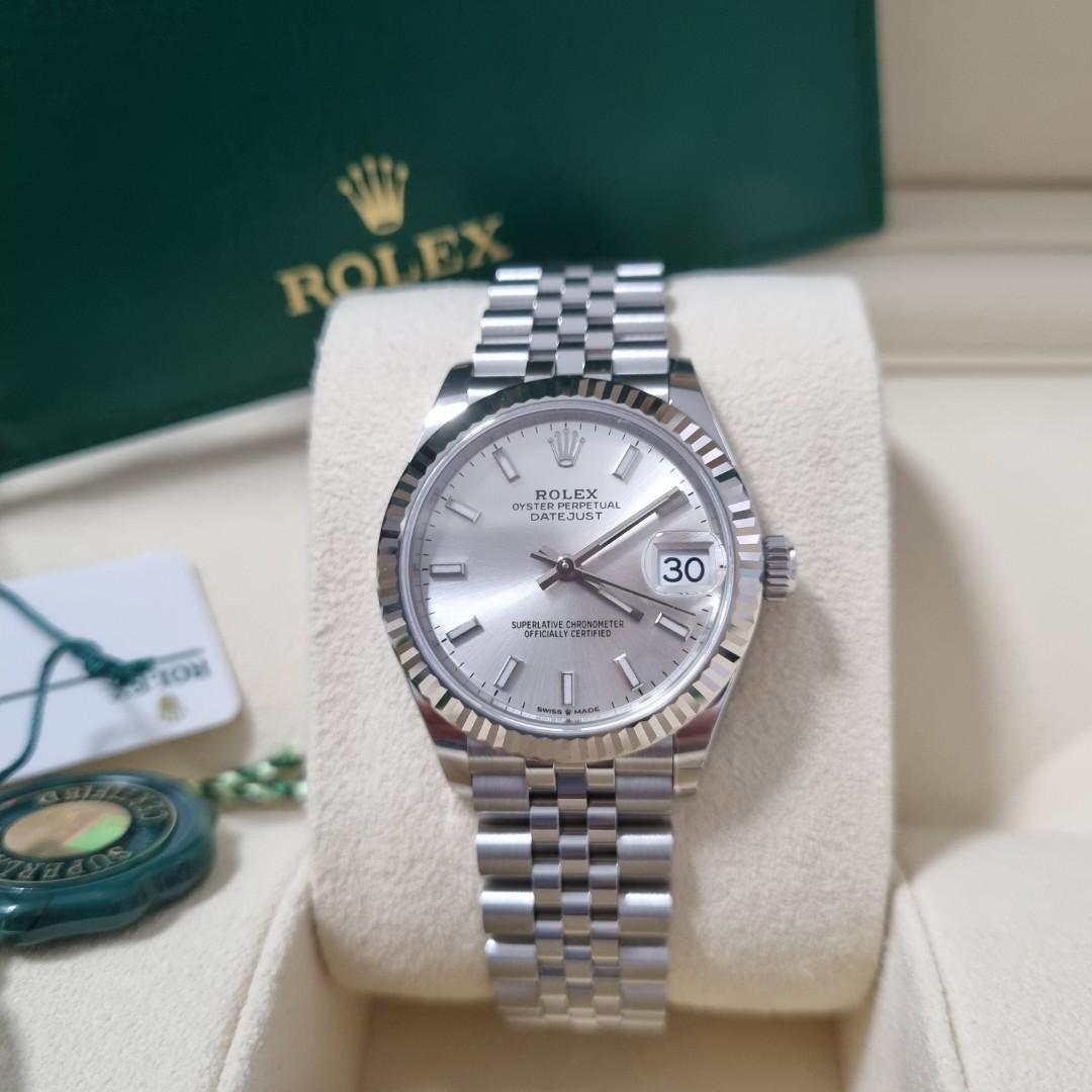 Rolex datejust 31 white gold discount