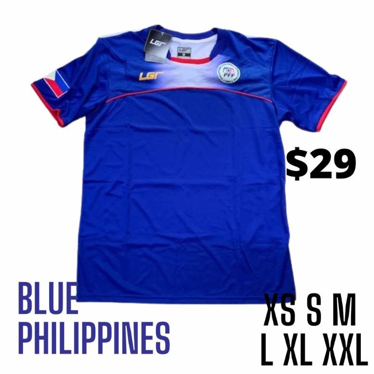 BNWT PHILIPPINES BLUE FOOTBALL SOCCER JERSEY AZKALS LGR XS S M L XL XXL available