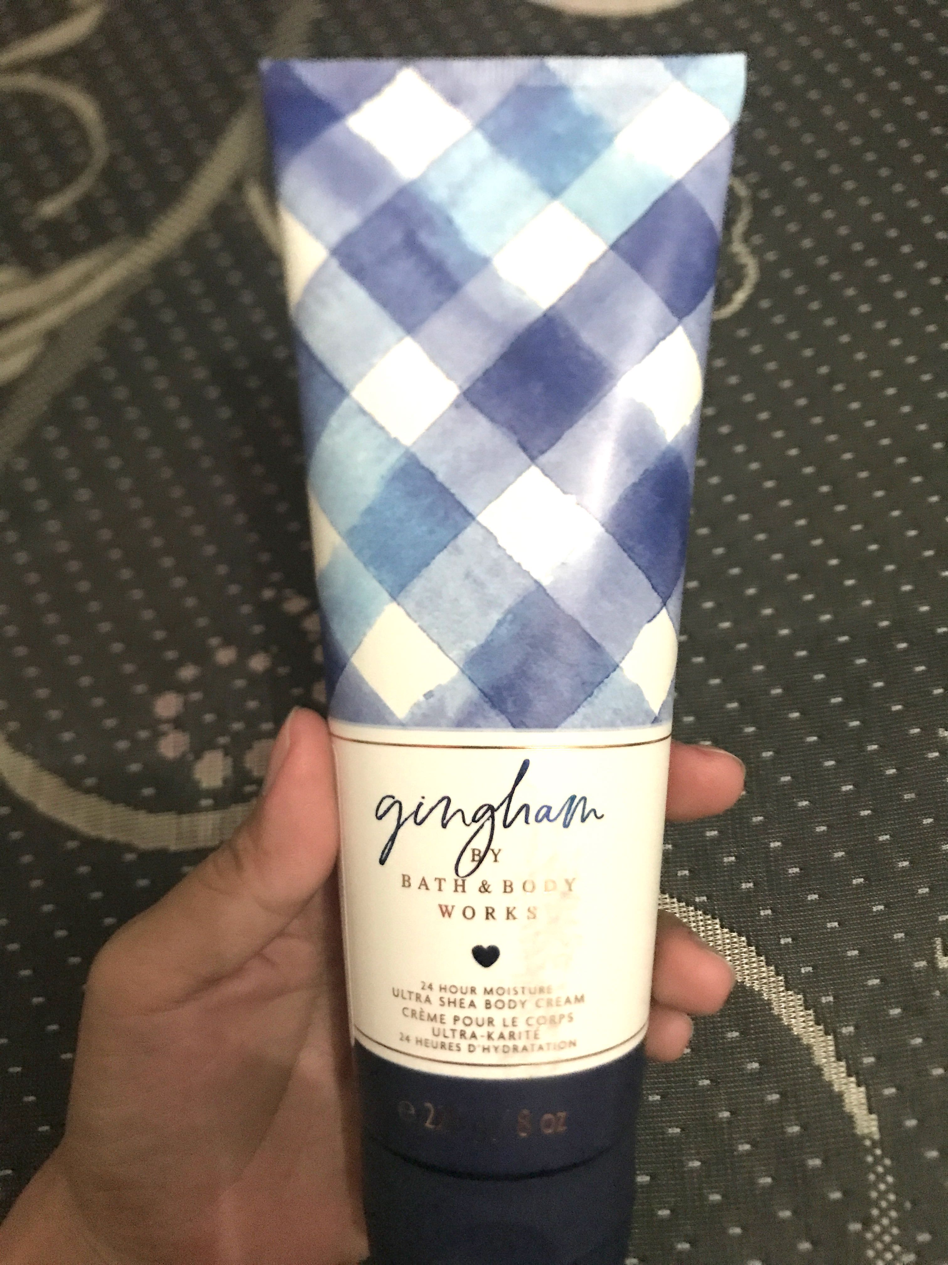 Body cream bath and body works gingham