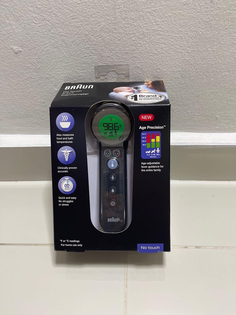 Black NEW BNT400 Braun 3-in-1 No Touch Forehead Thermometer 