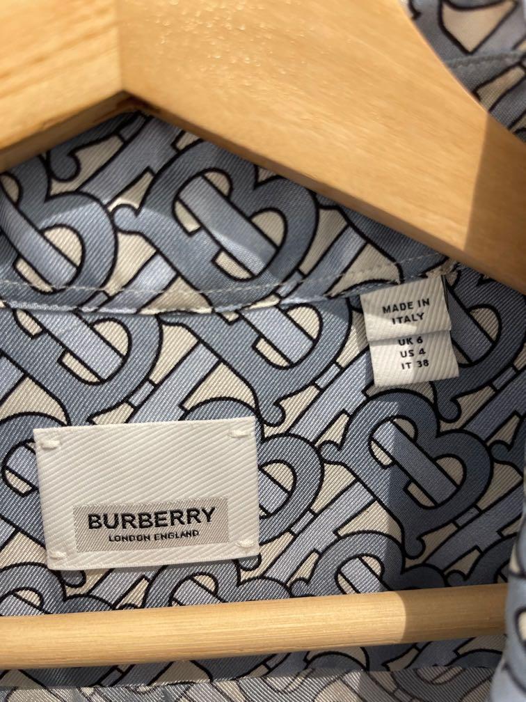 Burberry silk shirt Luxury Apparel on Carousell