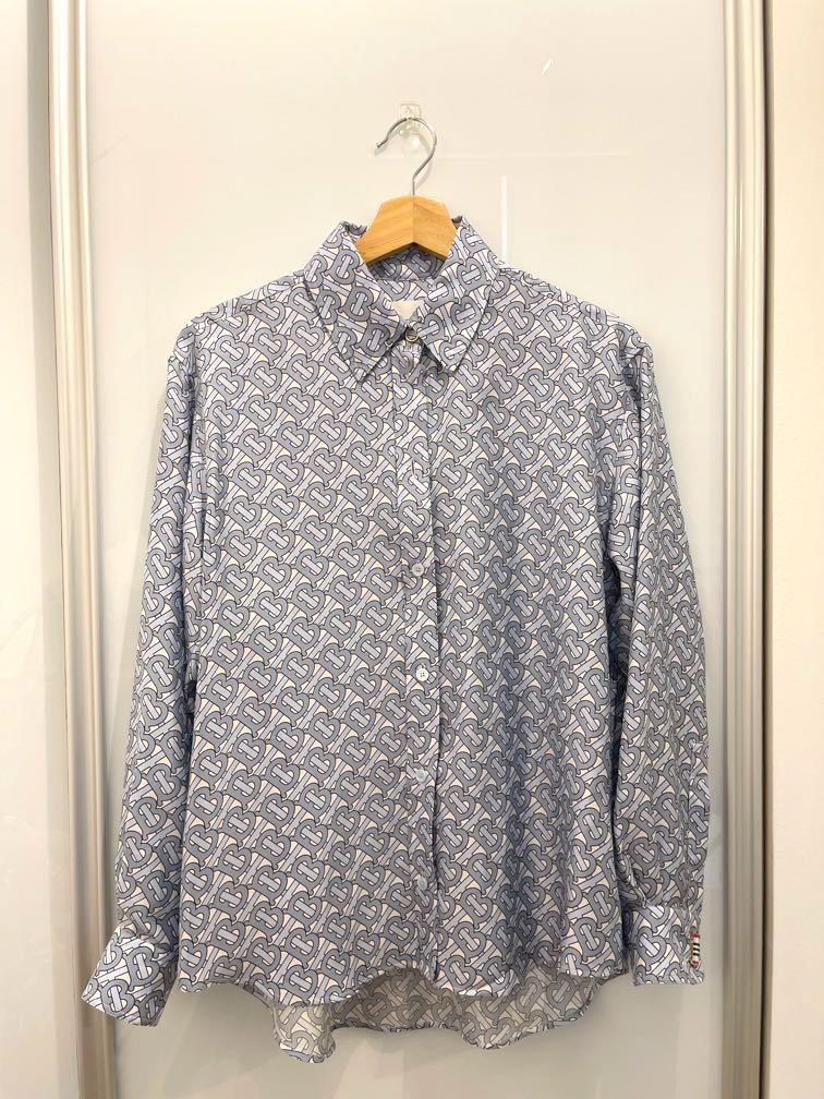 Burberry silk shirt Luxury Apparel on Carousell