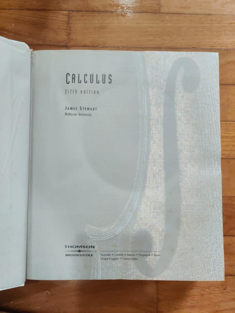 Calculus by James Stewart 5th edition, Hobbies & Toys, Books
