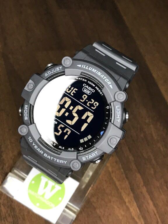 casio large display digital watch